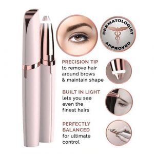 Rechargeable Flawless Brows Eyebrow Hair Remover, Blush by Finishing A Touch