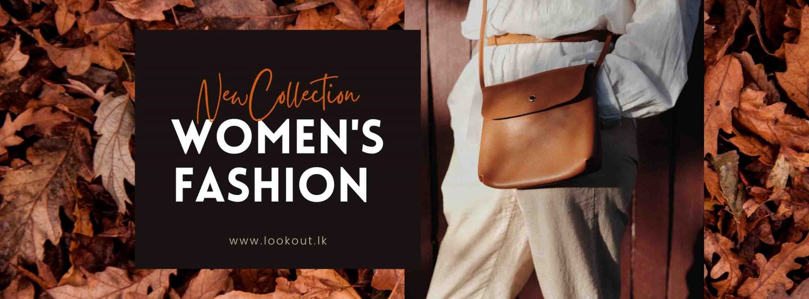 Brown Autumn Women Fashion Sale Landscape Banner