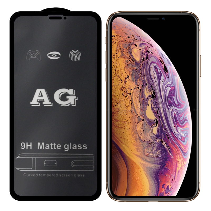 AG Matte Frosted Full Cover Tempered Glass For iPhone's