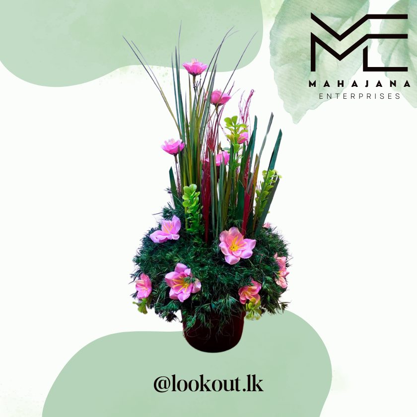 Natural Grass Flower Pot - Decoration