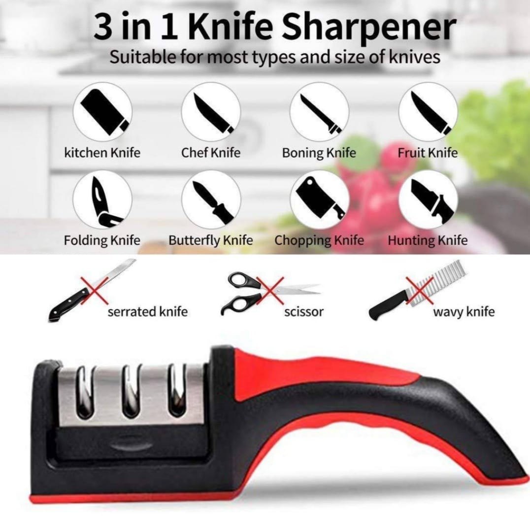 Professional 3-Stage Knife Sharpener
