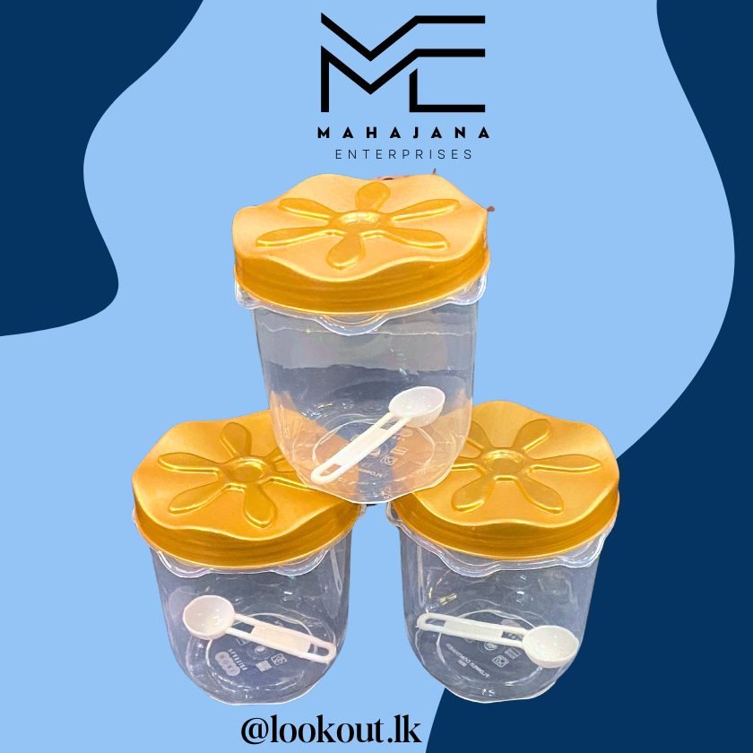 Plastic Storage Tin 3 pcs