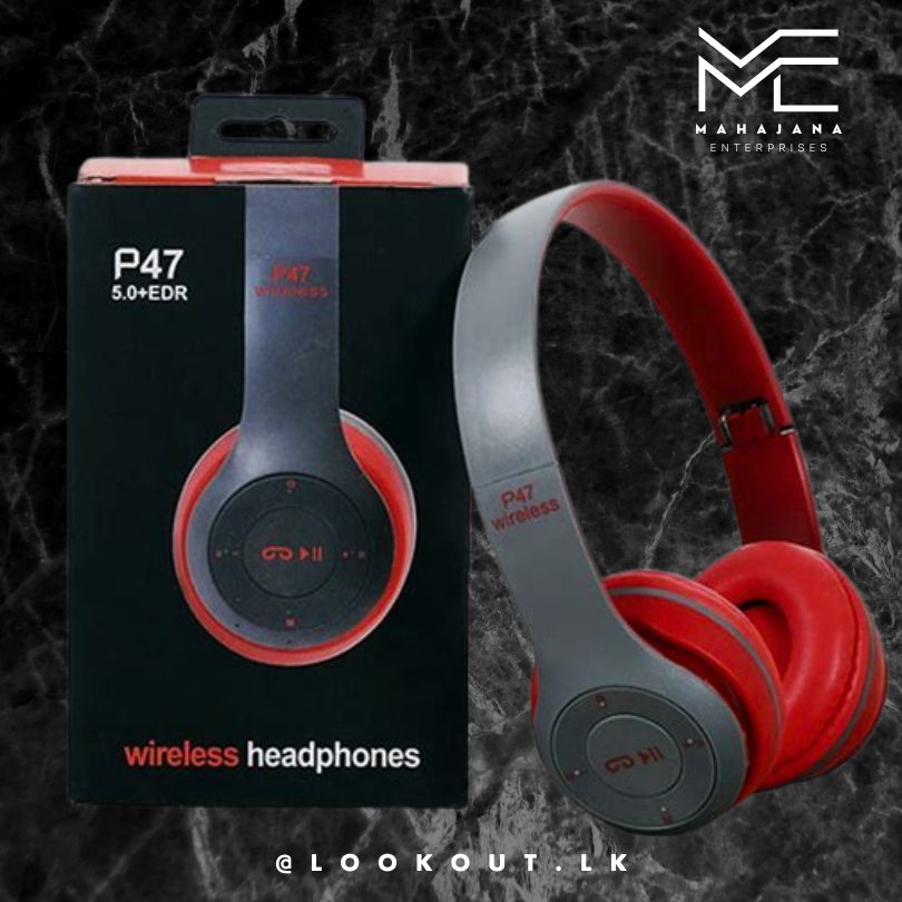 P47 Headset Bluetooth Wireless Earphones with Mic