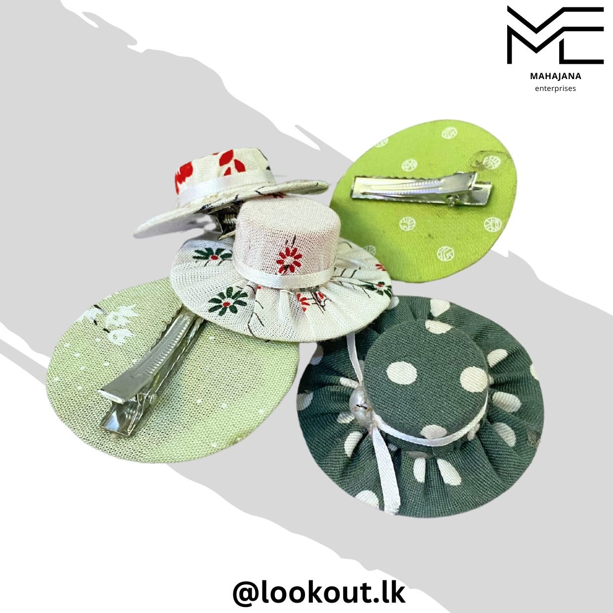 Hat Design Hair Clips