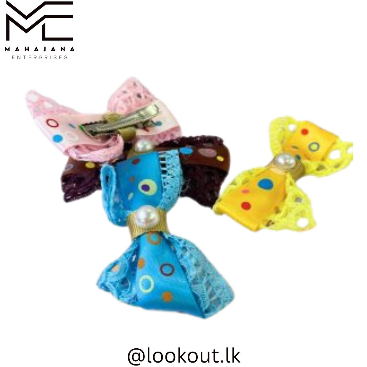 Hair Clips Bows Design 4 pcs