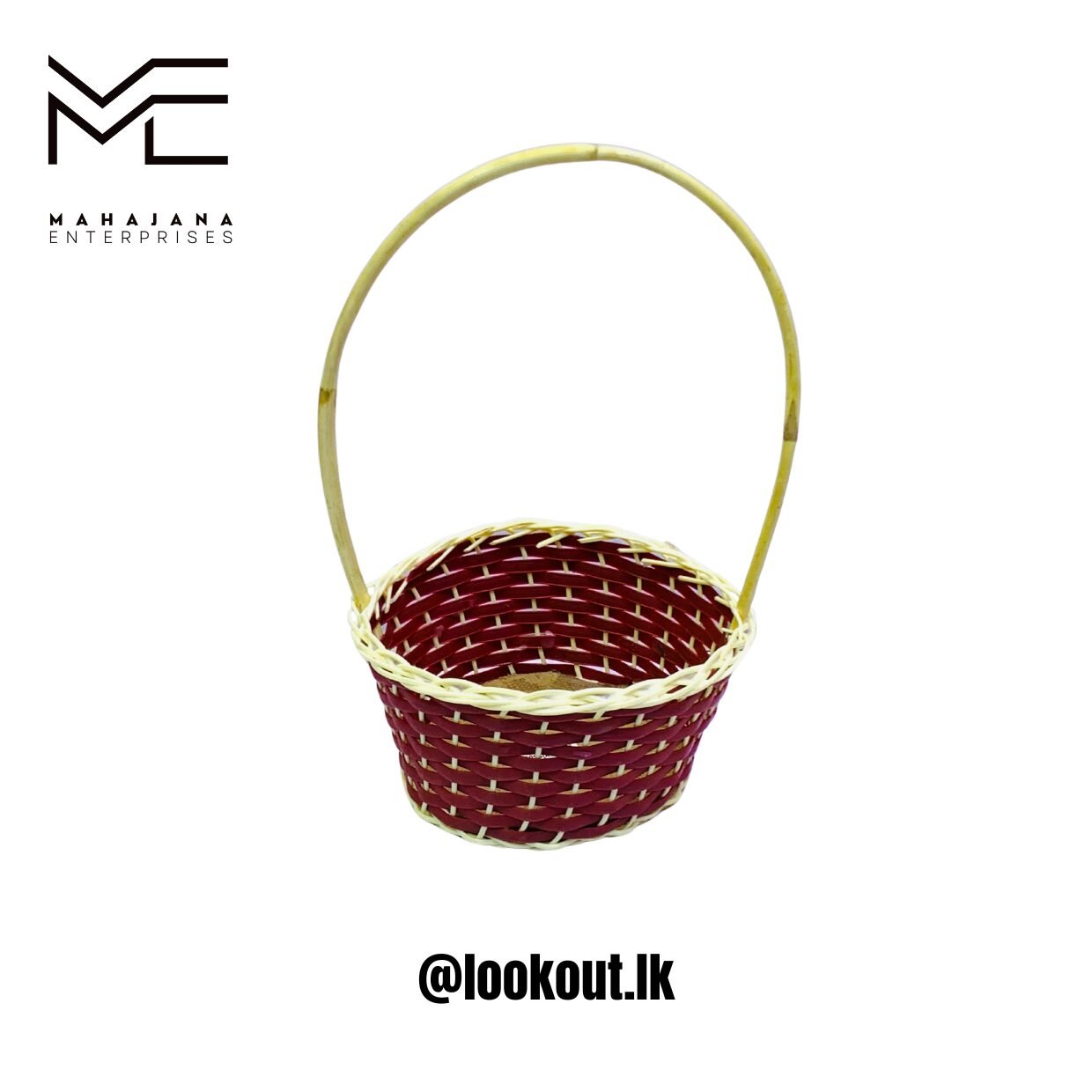 Small Red Woven Basket