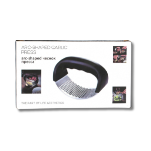 ARC-SHAPED GARLIC PRESS