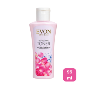 Evon skin care refreshing toner with rose petal extract extract 95 ml