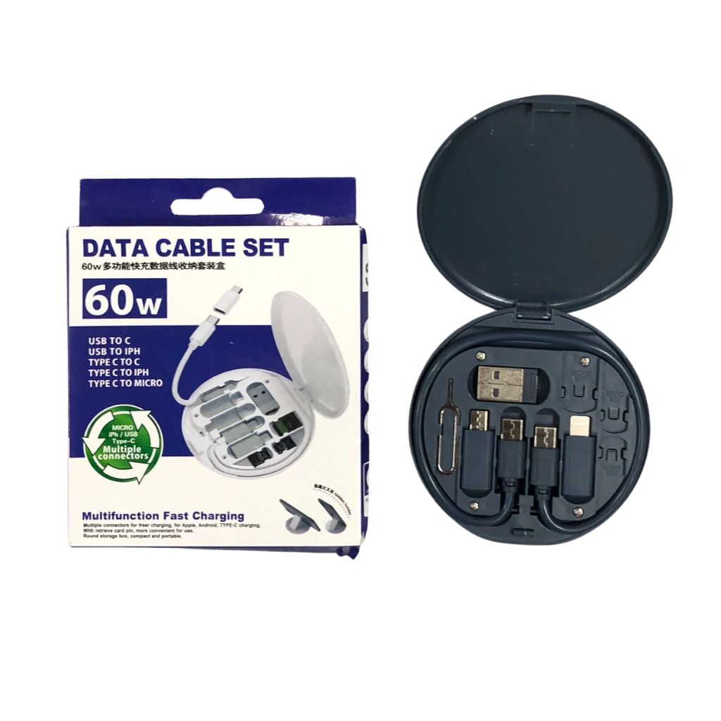 60W DATA CABLE SET TYPE C