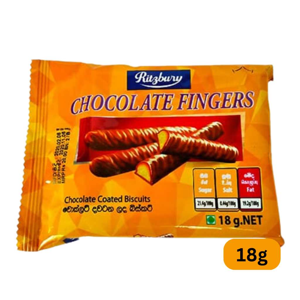 Ritzburry Chocolate Fingers 18g